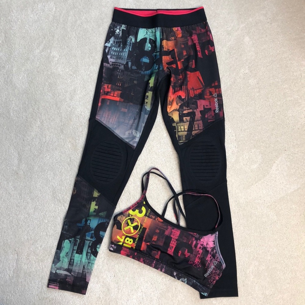 Reebok leggings and sports bra set